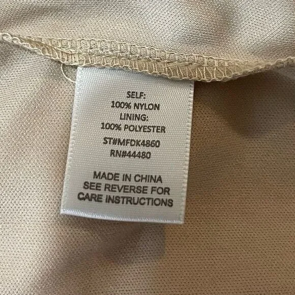 New Women Large Cream Lace Mini Dress Sleeveless Love Fire New - Picture 9 of 13